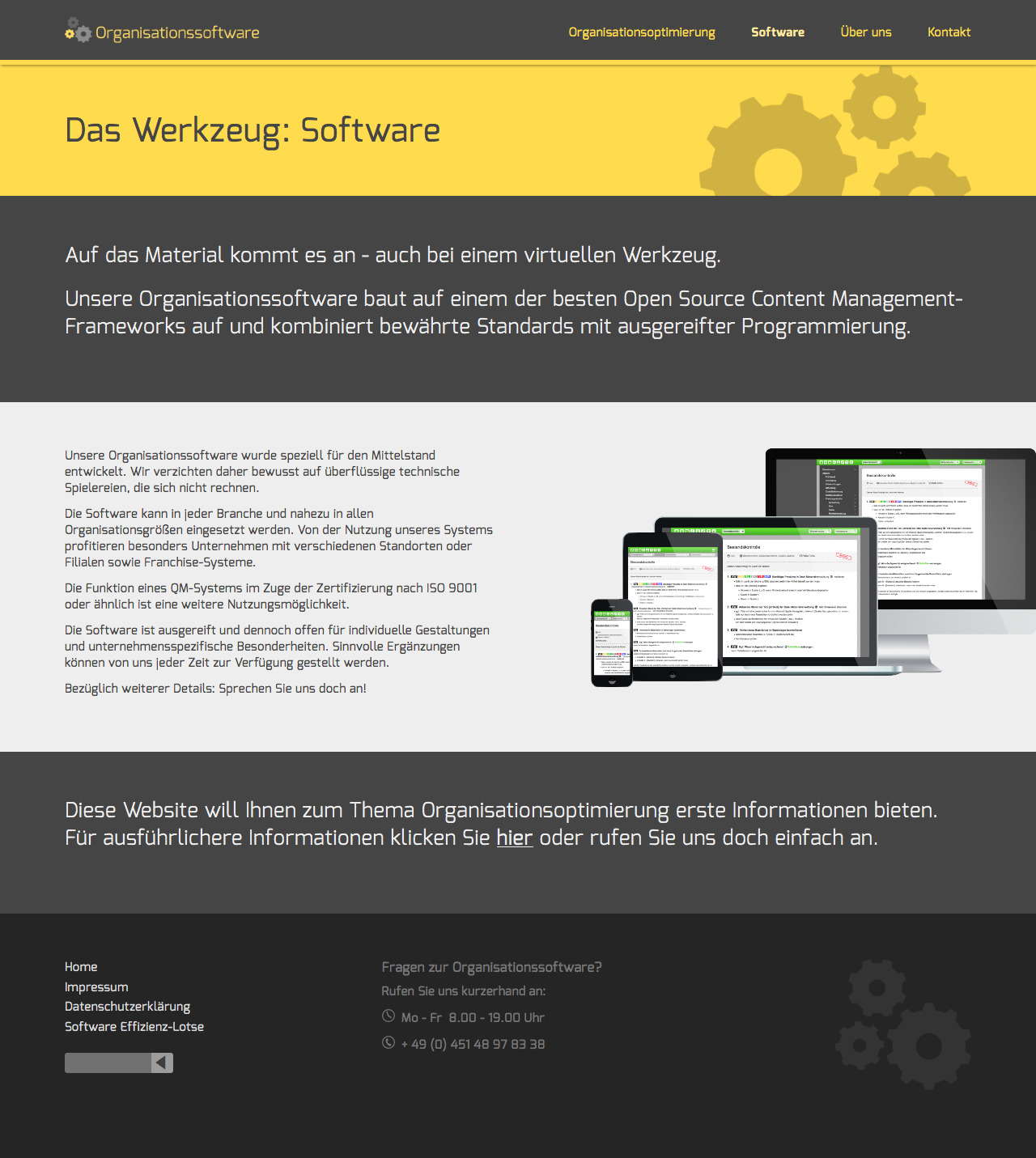 Im gelben Überschriften-Element kann optional ein Wasserzeichen angezeigt werden (Screenshot: volle Seitenlänge bei 1280px Breite)